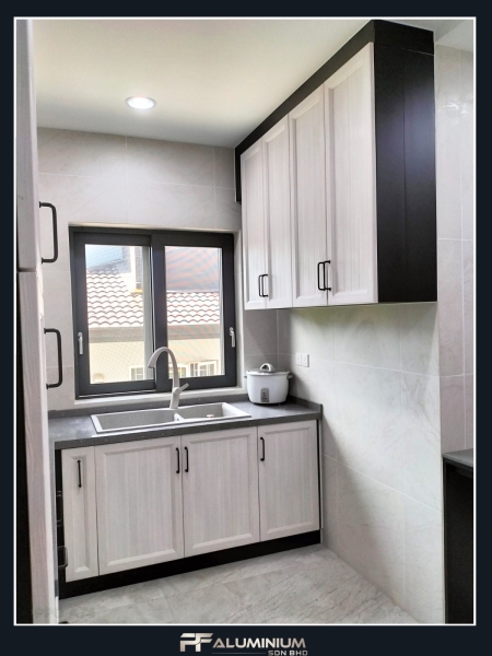 Aluminium Kitchen Cabinet  Project USJ  Kitchen Cabinet Aluminium Cabinet Seremban, Malaysia, Negeri Sembilan Supplier, Suppliers, Supply, Supplies | PF ALUMINIUM SDN BHD