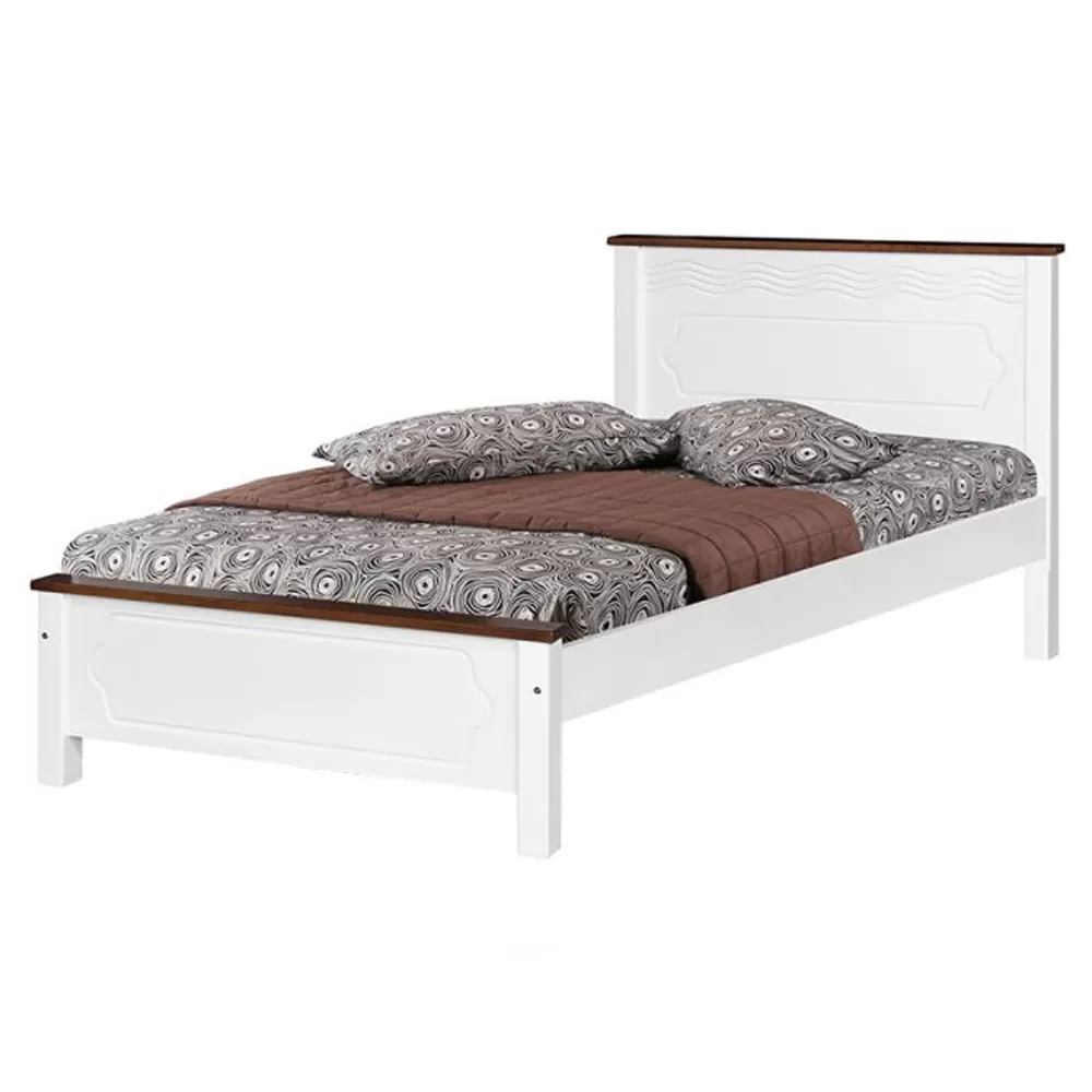   Single Super Single  Wooden Bedframe CS 1205 (WHA) 3ft 3.5ft