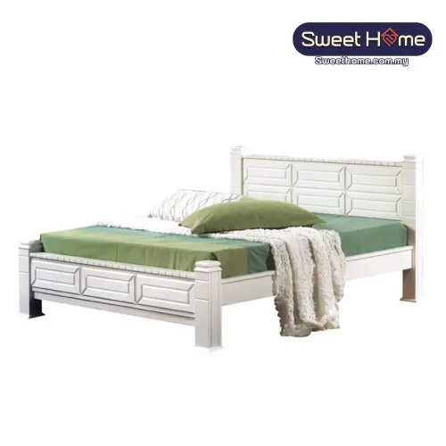 Queen King Solid Wood Bedframe ATN 9502 (WH)