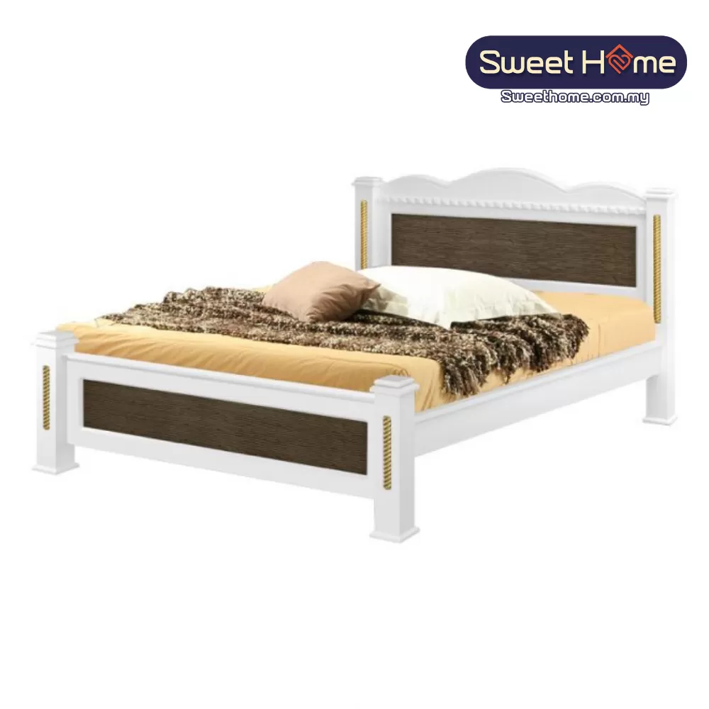 Queen King Solid Wood Bedframe ATN 8505 (WH)