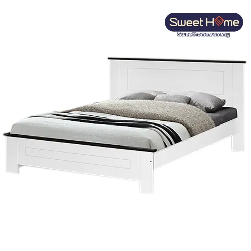 Queen King Solid Wood Bedframe CS 1508 (WH)