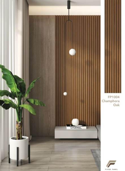 FP1004 CHAMPHORA OAK Collection 1 Fluted Panel Wall Panel Penang, Malaysia, Bukit Mertajam Supplier, Installation, Supply, Supplies | Novelty Flooring (M) Sdn Bhd