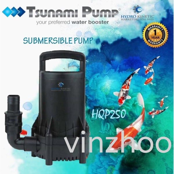 TSUNAMI KOI FISH SUBMERSIBLE WATER PUMP HQP250 (250W) PAM KOLAM IKAN Fish Pond Pump Water Pump Kuala Lumpur (KL), Malaysia, Selangor, Kepong Supplier, Suppliers, Supply, Supplies | Vinzhoo Marketing Trading