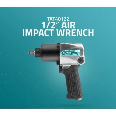 TOTAL 1/2" AIR IMPACT WRENCH 610NM - TAT40122 (FREE 3PCS IMPACT SOCKET - 17,19,21MM)