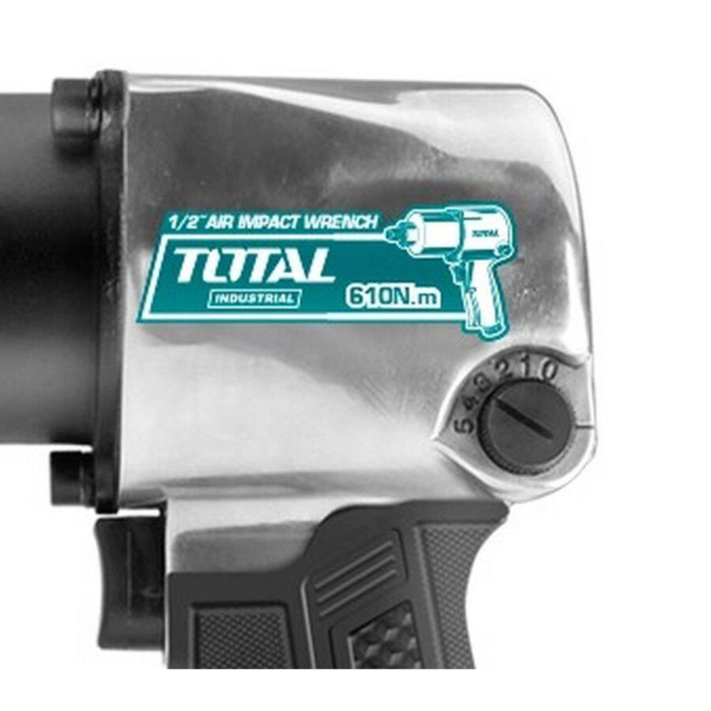 TOTAL 1/2" AIR IMPACT WRENCH 610NM - TAT40122 (FREE 3PCS IMPACT SOCKET - 17,19,21MM)