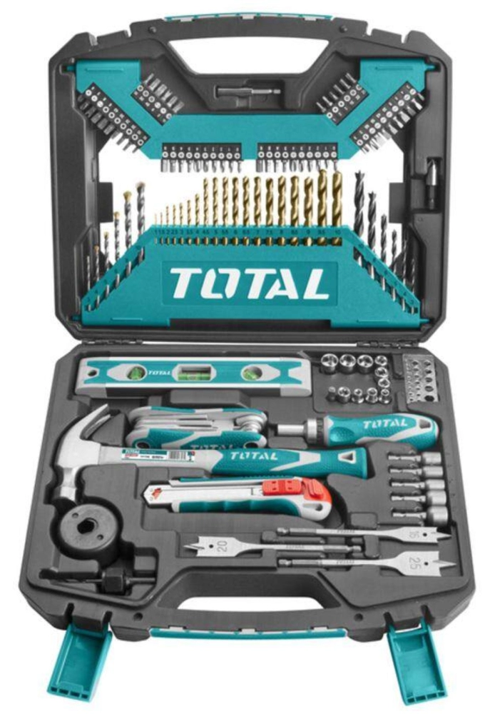 TOTAL 120PCS HOME DIY ACCESSORIES TOOLS SET - THKTAC01120