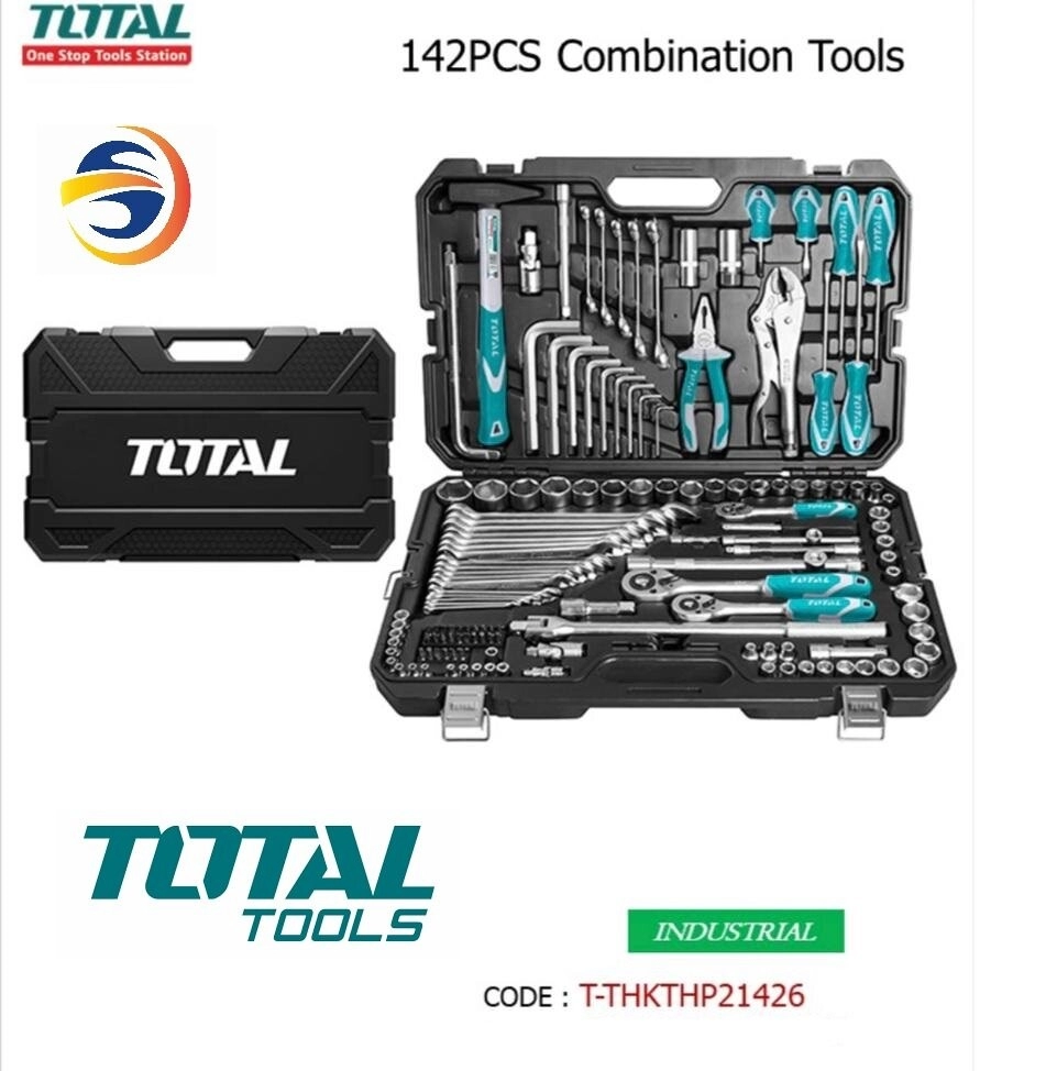 TOTAL 142PCS COMBINATION TOOLS SET - THKTHP21426