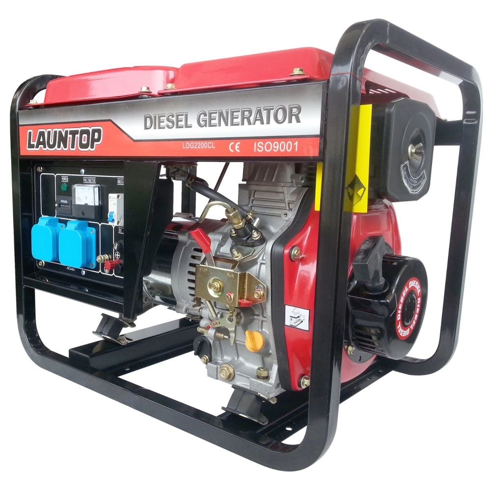 Launtop LDG2200CL Diesel Generator, Rated Output:1900Watt, Fuel Tank: 12.5L