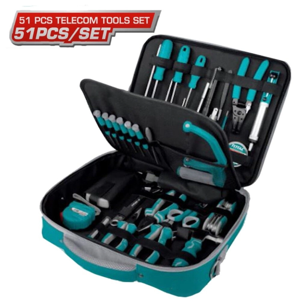 TOTAL 51PCS TELECOM TOOLS SET - TKTTSK0512