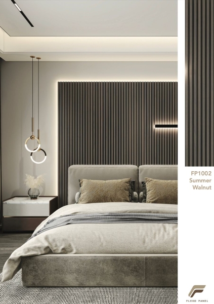 FP1002 SUMMER WALNUT Collection 1 Fluted Panel Wall Panel Penang, Malaysia, Bukit Mertajam Supplier, Installation, Supply, Supplies | Novelty Flooring (M) Sdn Bhd