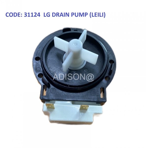 Code: 31124 LG Magnet Pump(Inside Pin) LEILI Water Pump / Drain Pump Washing Machine Parts Melaka, Malaysia Supplier, Wholesaler, Supply, Supplies | Adison Component Sdn Bhd