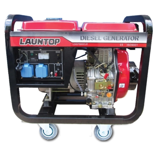 Launtop LDG7500CL/E Diesel Generator ,Rated Output: 5500W,Fuel Tank: 12.5L