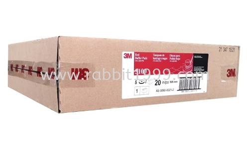 3M 5100 RED BUFFER PAD - 20Inch