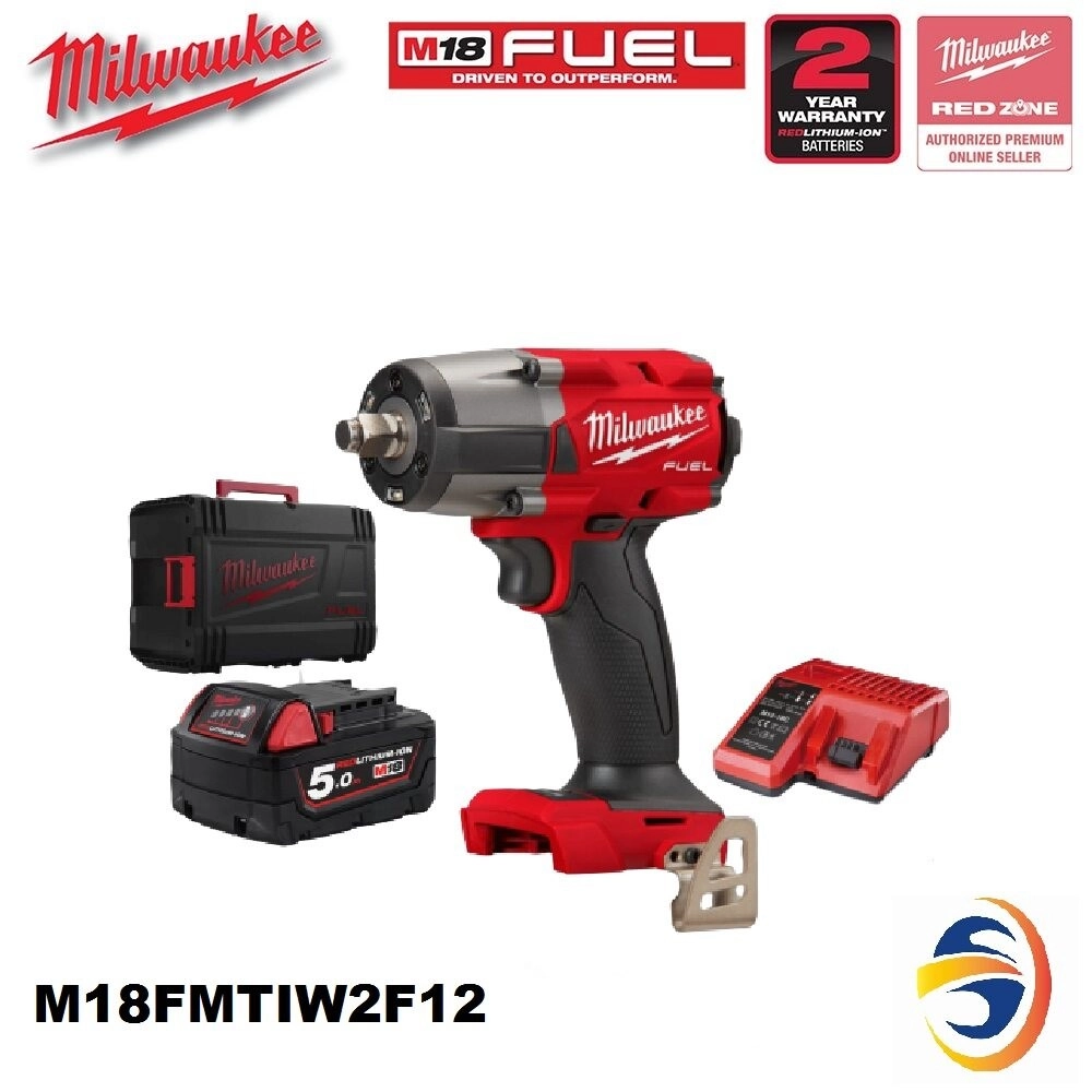 MILWAUKEE M18FMTIW2F12 M18 FUEL GEN II 1/2" MID-TORQUE IMPACT WRENCH - 881NM