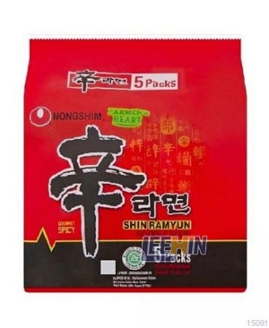 NongShim Shin Ramyun Mushroom Noodle Soup (Halal) 辛拉面 120gm   [15090 15091]