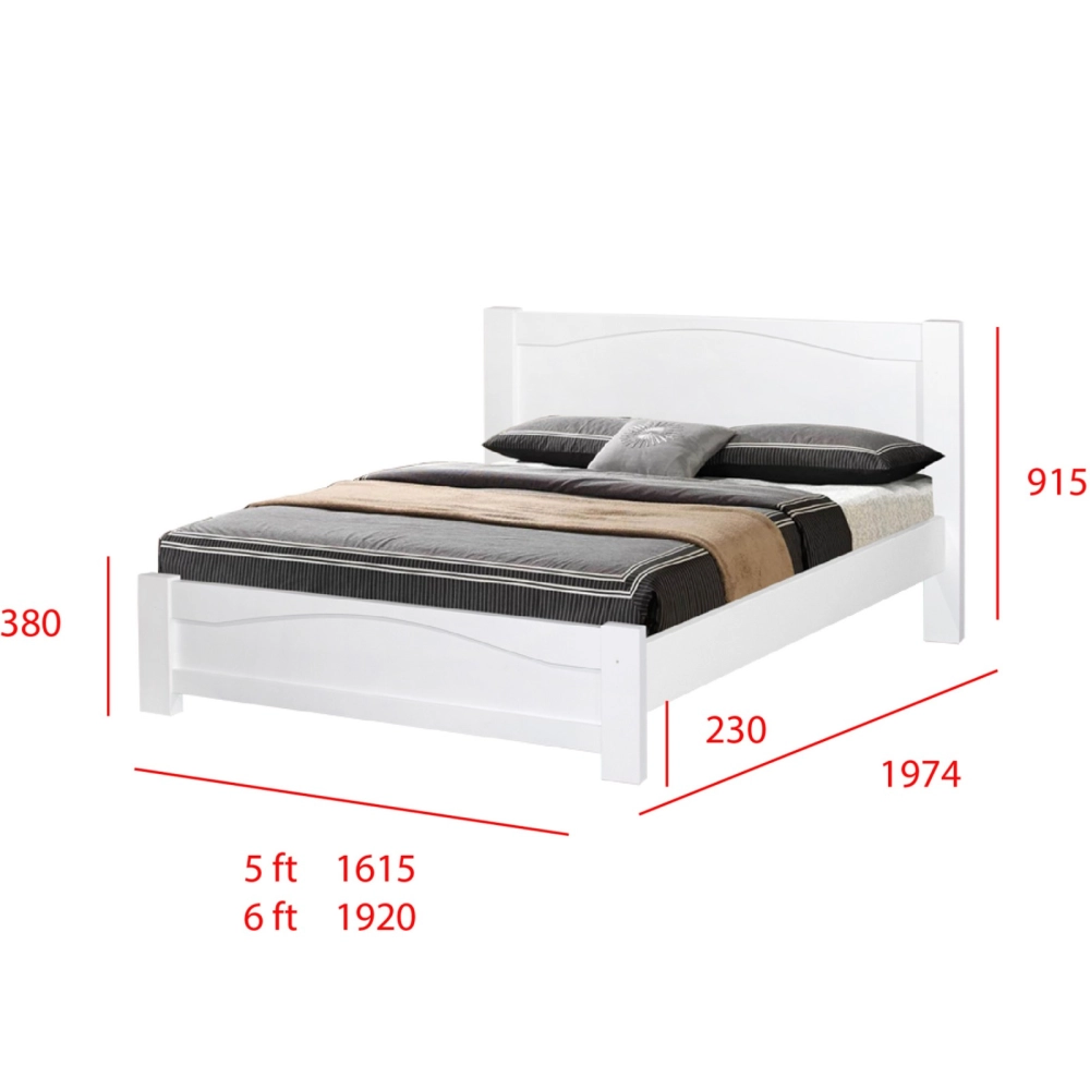 Queen King Solid Wood Bedframe 