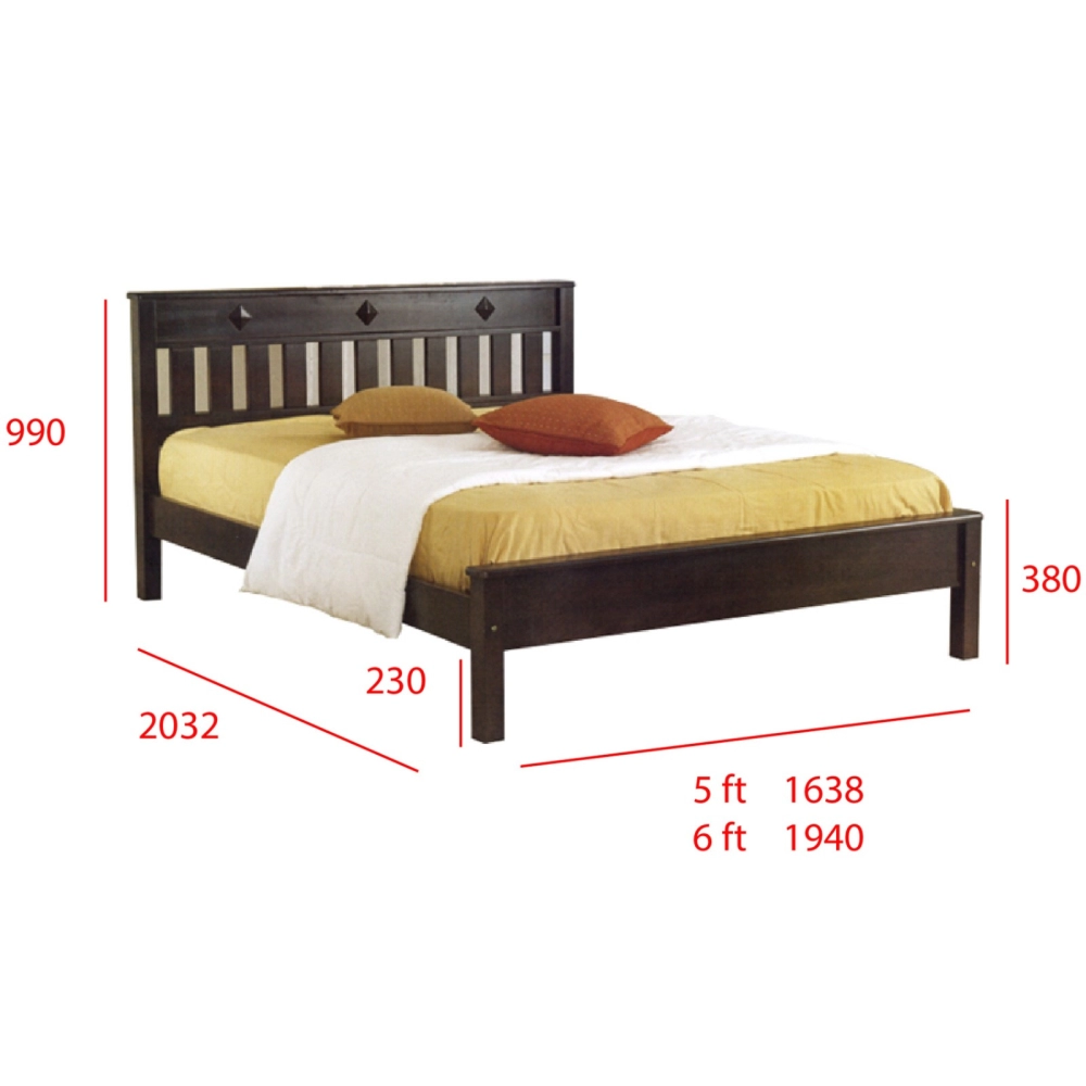 Queen King Solid Wood Bedframe ATN 8591 (W)
