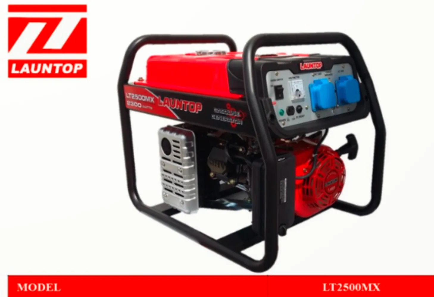 Launtop LT2500MX Gasoline Generator ，Rated Output: 2.0kw,Fuel Tank: 15 Lit.