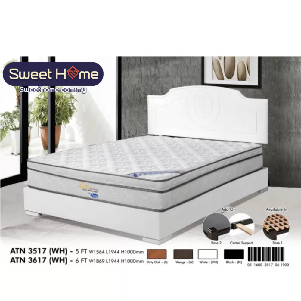 Queen King Solid Wood Bedframe ATN 3517 (WH)