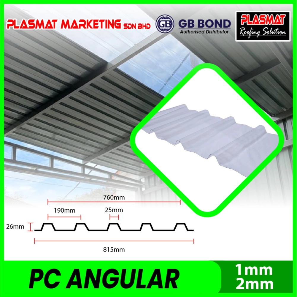 Polycarbonate Angular Industry Awning Roofing Sheet