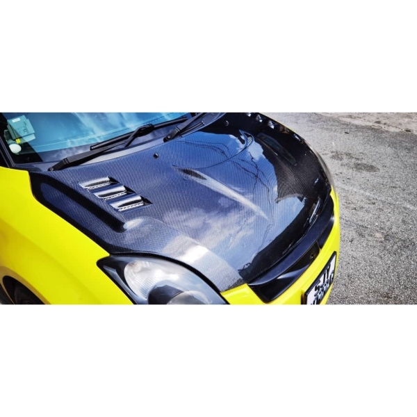 Suzuki swift carbon fiber bonet hood Swift 2004-2012 Suzuki Balakong, Selangor, Kuala Lumpur, KL, Malaysia. Body Kits, Accessories, Supplier, Supply | ACM Motorsport