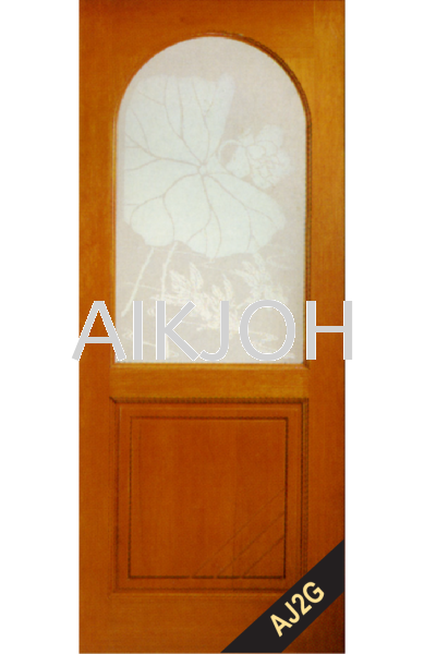 AJ2G Glass Door Solid Decorative Door Johor Bahru (JB), Malaysia Wooden Door Experts, Solid Door, Timber Door | Aik Joh Enterprise Sdn Bhd