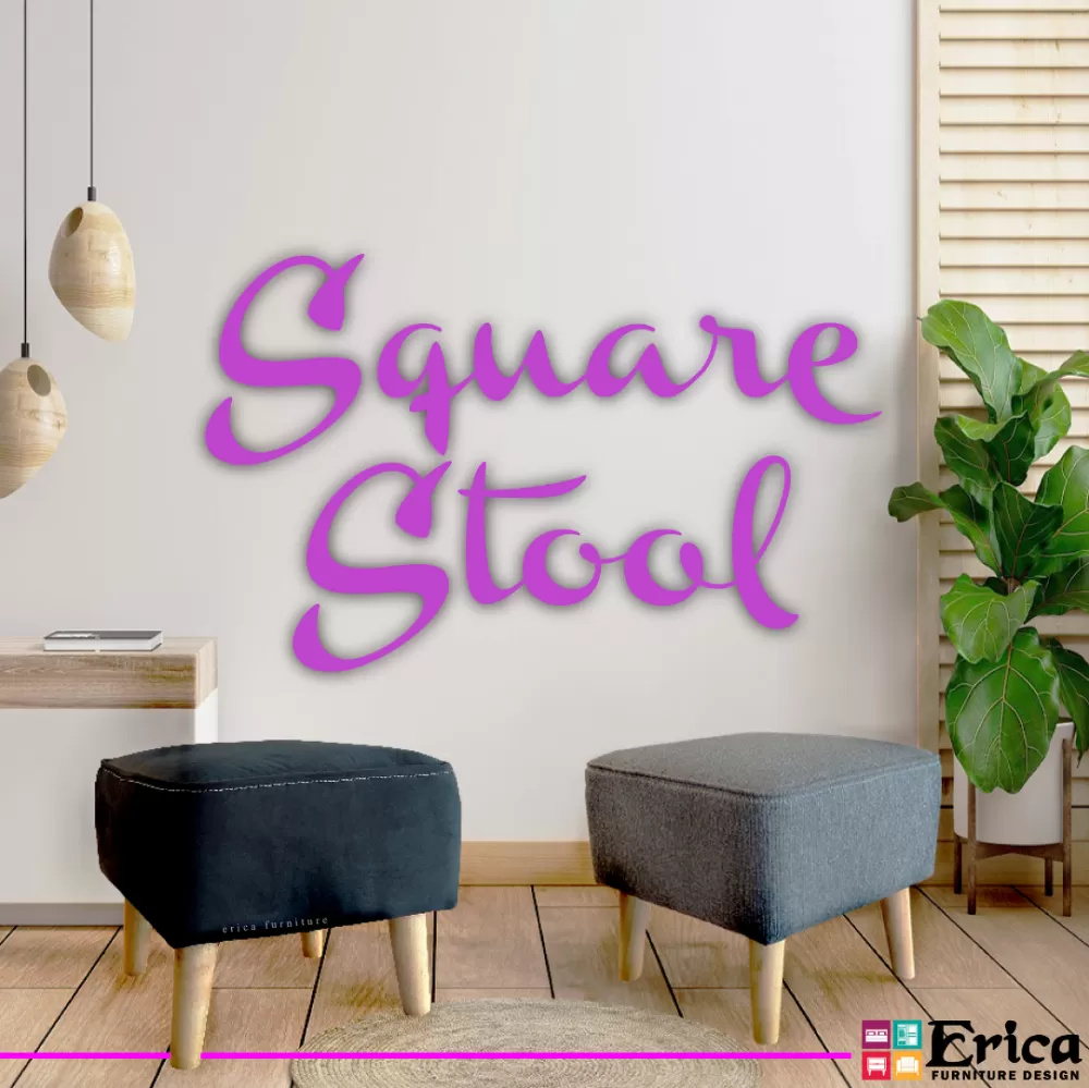  Fabric Square Stool