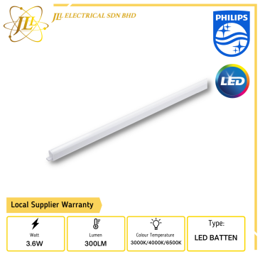 PHILIPS BN068C LED3 L300 3.6W 220-240V 1FEET LED BATTEN [3000K/4000K/6500K]