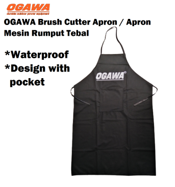 [LOCAL]OGAWA Brush Cutter Apron / Baju Mesin Rumput Tebal (Waterproof & With Pocket)