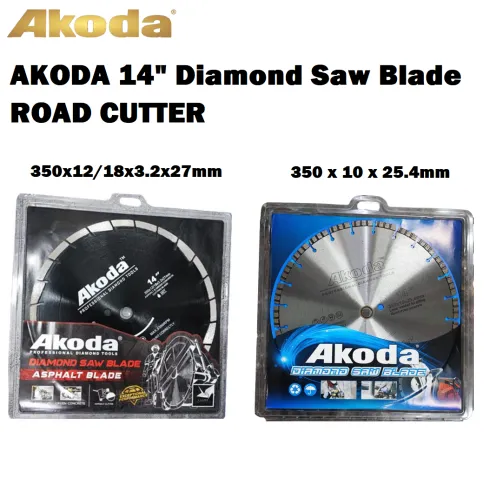 [LOCAL]AKODA 14" Diamond Saw Blade 350 x 10 x 25.4mm /Asphalt Cutting Blade D350 x 3.8 x 12 x 27mm ROAD CUTTER