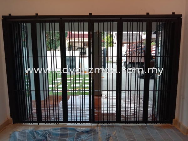 Mild Steel Folding Grille Door With Powder Coat Matt Black  Mild Steel Grille Selangor, Malaysia, Kuala Lumpur (KL), Puchong Supplier, Supply, Supplies, Retailer | Advanz Mod Trading