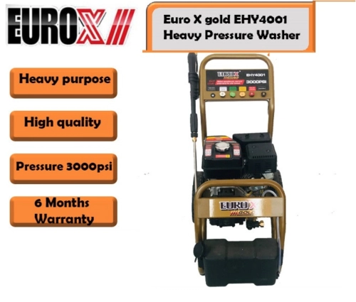 EuroX EHY4001 High Pressure Cleaner c/w Standard Assy - 200 bar , 7hp Petrol Engine