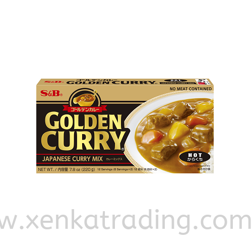  XK096 S&B Golden Curry Hot 220gm (JAPAN) Dry Dry Products Selangor, Malaysia, Kuala Lumpur (KL), Puchong Supplier, Suppliers, Supply, Supplies | Xenka Trading (M) Sdn Bhd