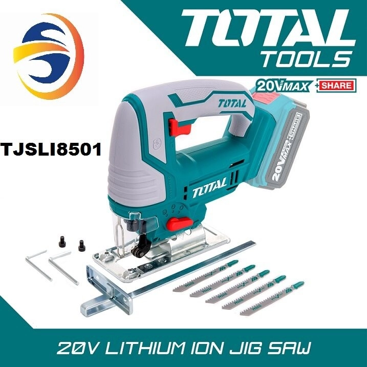 TOTAL 20V LITHIUM-ION CORDLESS JIG SAW - TJSLI8501