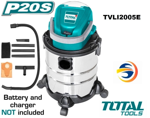 TOTAL 20V LITHIUM-ION CORDLESS VACCUM CLEANER - TVLI2005E