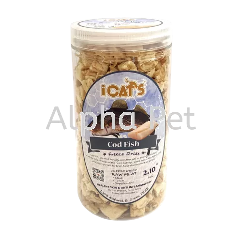 Icat's Freeze Dried Pet Treat - Cod Fish ( 30G | 60G )