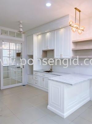 Nyatoh Spray Paint Kitchen Cabinet #LUNARIA #RESORT HOMES #BANDAR SRI SENDAYAN