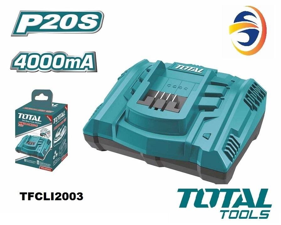 TOTAL 20V 4A FAST INTELLIGENT CHARGER - TFCLI2003