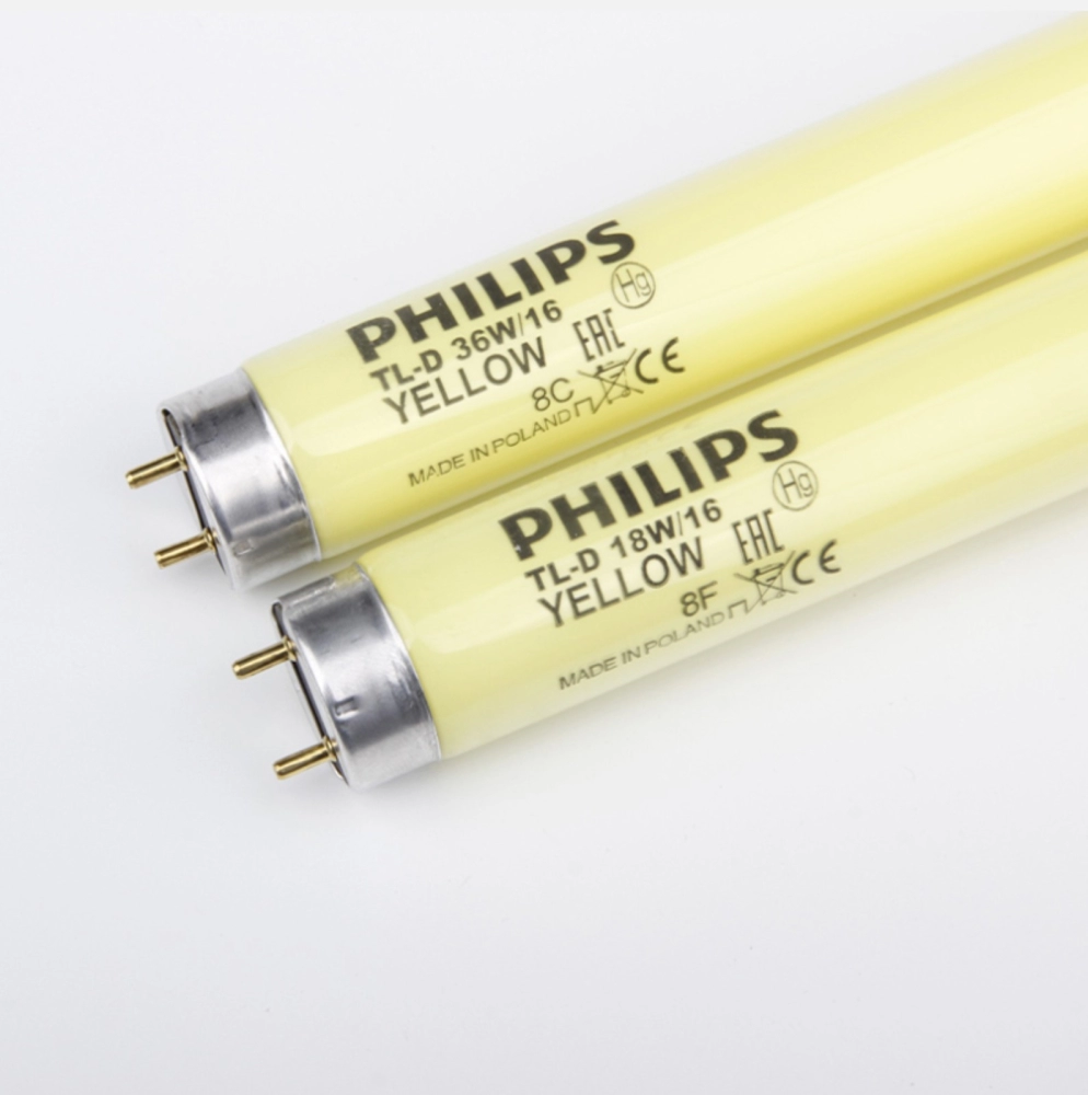 PHILIPS TLD 18W/16 YELLOW SPECTRUM 59V G13 700LM 600MM 2FT FLOURESCENT T8 TUBE