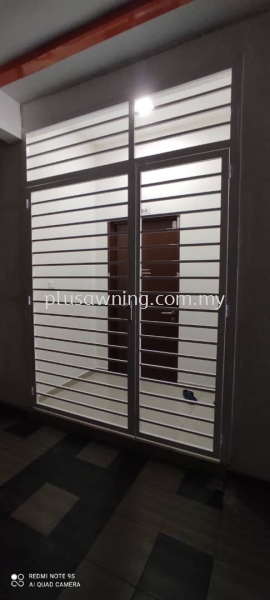 SWING DOOR GRILL @V-RESIDENSI SELAYANG HEIGHTS, BARU SELAYANG, BATU CAVES, SELANGOR Grill Door Selangor, Malaysia, Kuala Lumpur (KL), Cheras Contractor, Service | Plus Awning & Iron Sdn Bhd