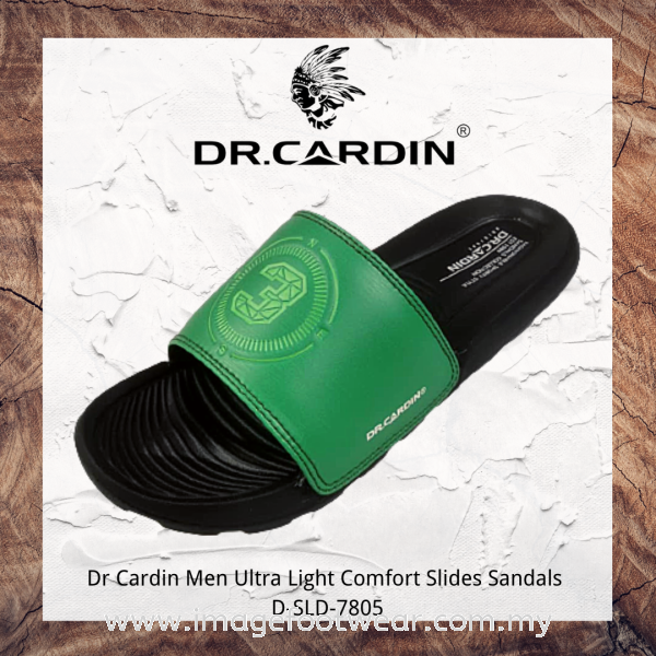 Dr Cardin Men Ultra Light Comfort Slides Slippers D-SLD-7805- GREEN Colour Men Sandals & Slippers Malaysia, Selangor, Kuala Lumpur (KL) Retailer | IMAGE FOOTWEAR COLLECTION SDN BHD