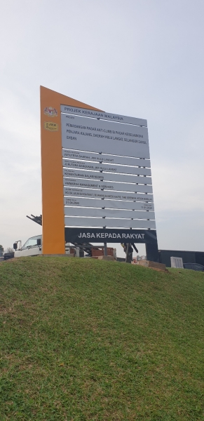 jkr project signboard Project Signage Signages Selangor, Malaysia, Kuala Lumpur (KL), Batu Caves Manufacturer, Maker, Design, Supplier | CP Sign Construction