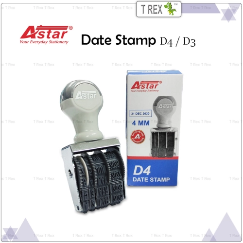 Astar Date Stamp D4 4mm / D3 5mm