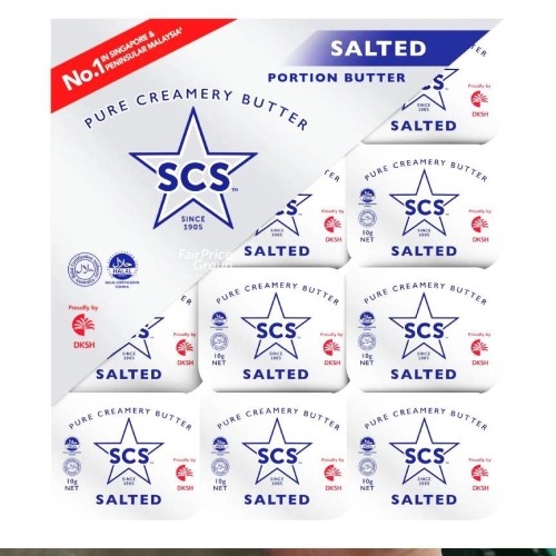 SCS SALTED PORTION BUTTER 12X10G