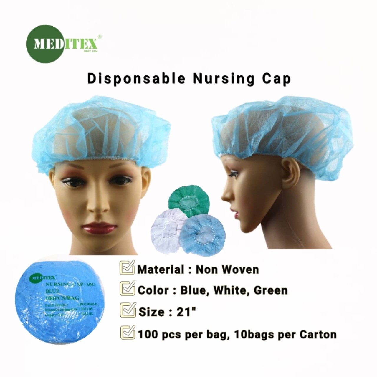 Nursing Cap- Medical disposable