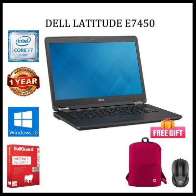 DELL LATITUDE E7450 NOTEBOOK CORE i5 (5TH GEN) 14" FHD / 240 GB SSD/ UPTO 8GB DDR3L 