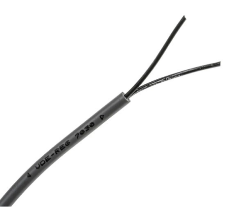  827-4243 - RS PRO Control Cable, 2 Cores, 0.75 mm2, YY, Unscreened, 50m, Grey PVC Sheath, 18 AWG