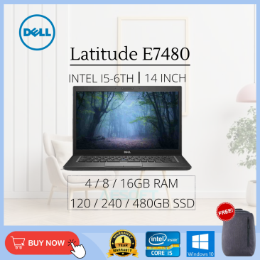 (Refurbished Laptop Grade AAA) DELL Latitude E7480/ 14'' / i5-6th