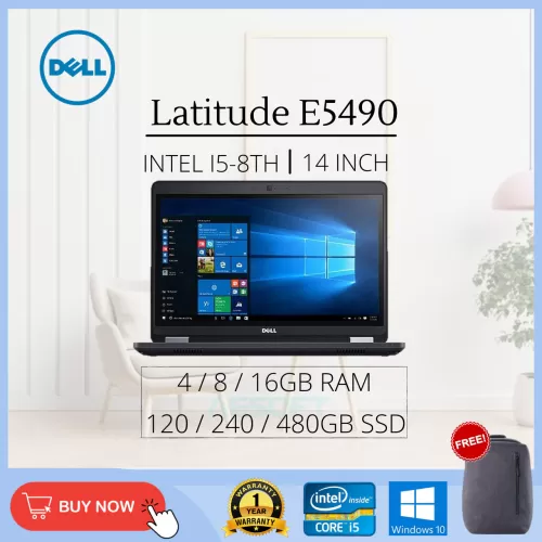 (Refurbished Laptop Grade AAA) DELL Latitude E5490/ 14'' / i5-8th