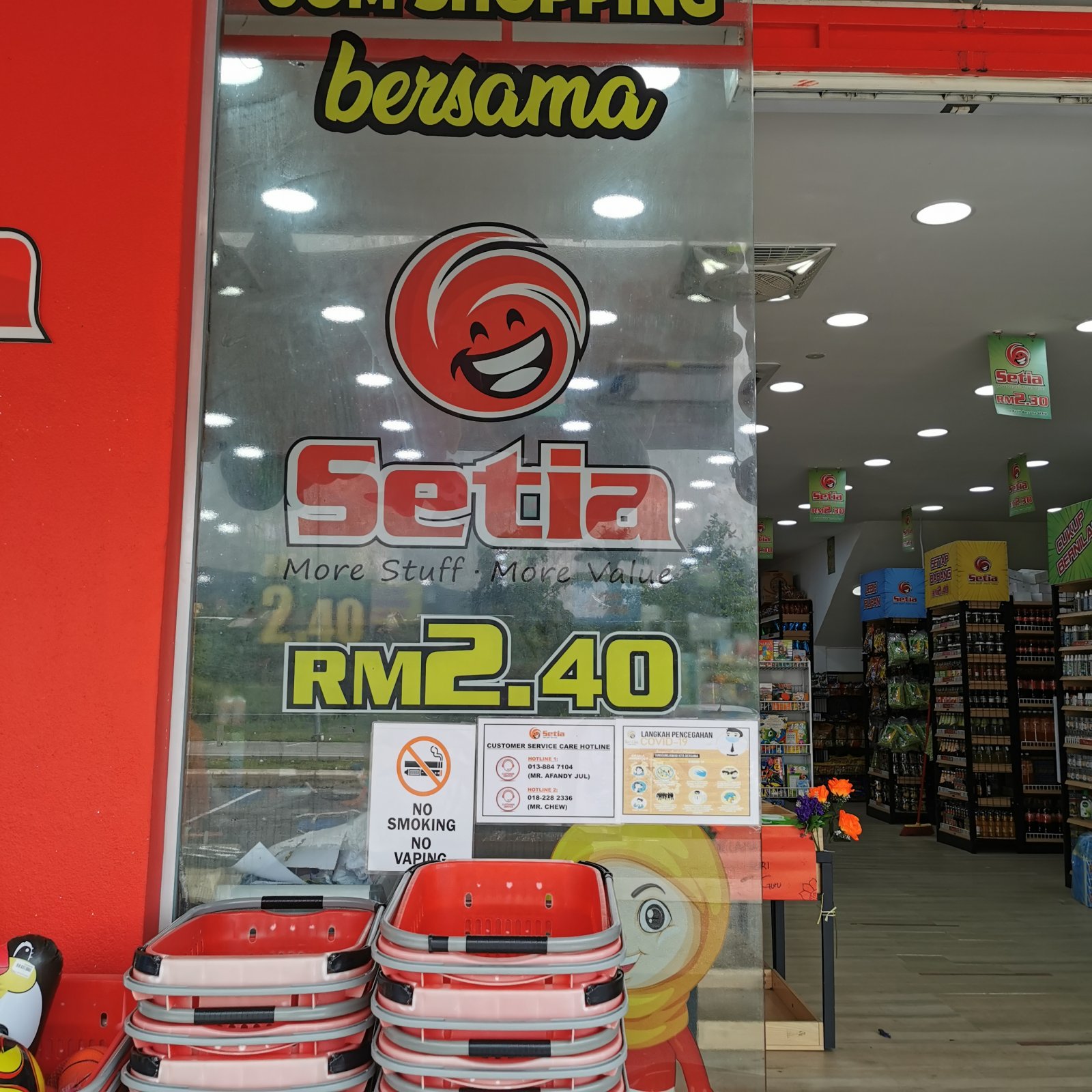 Bahau Setia Rm2.40 - Glass Sticker